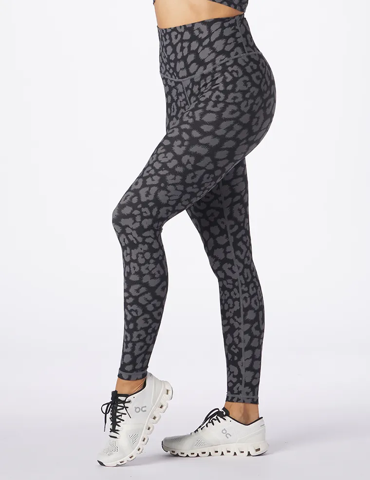 Sultry Legging Print: Black Leopard