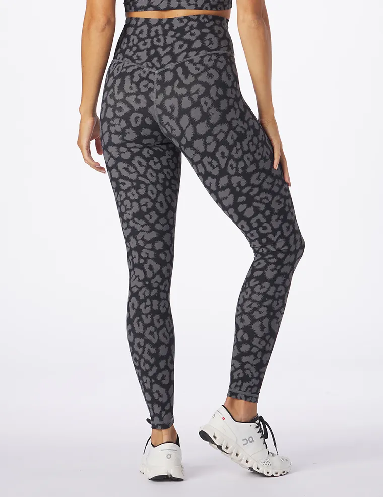 Sultry Legging Print: Black Leopard