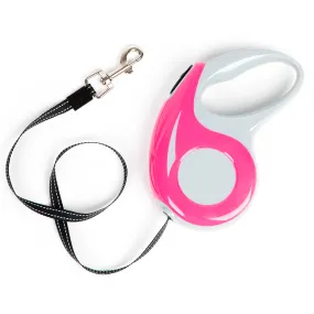 TUGZ-Flex Pink Retractable Dog Leash