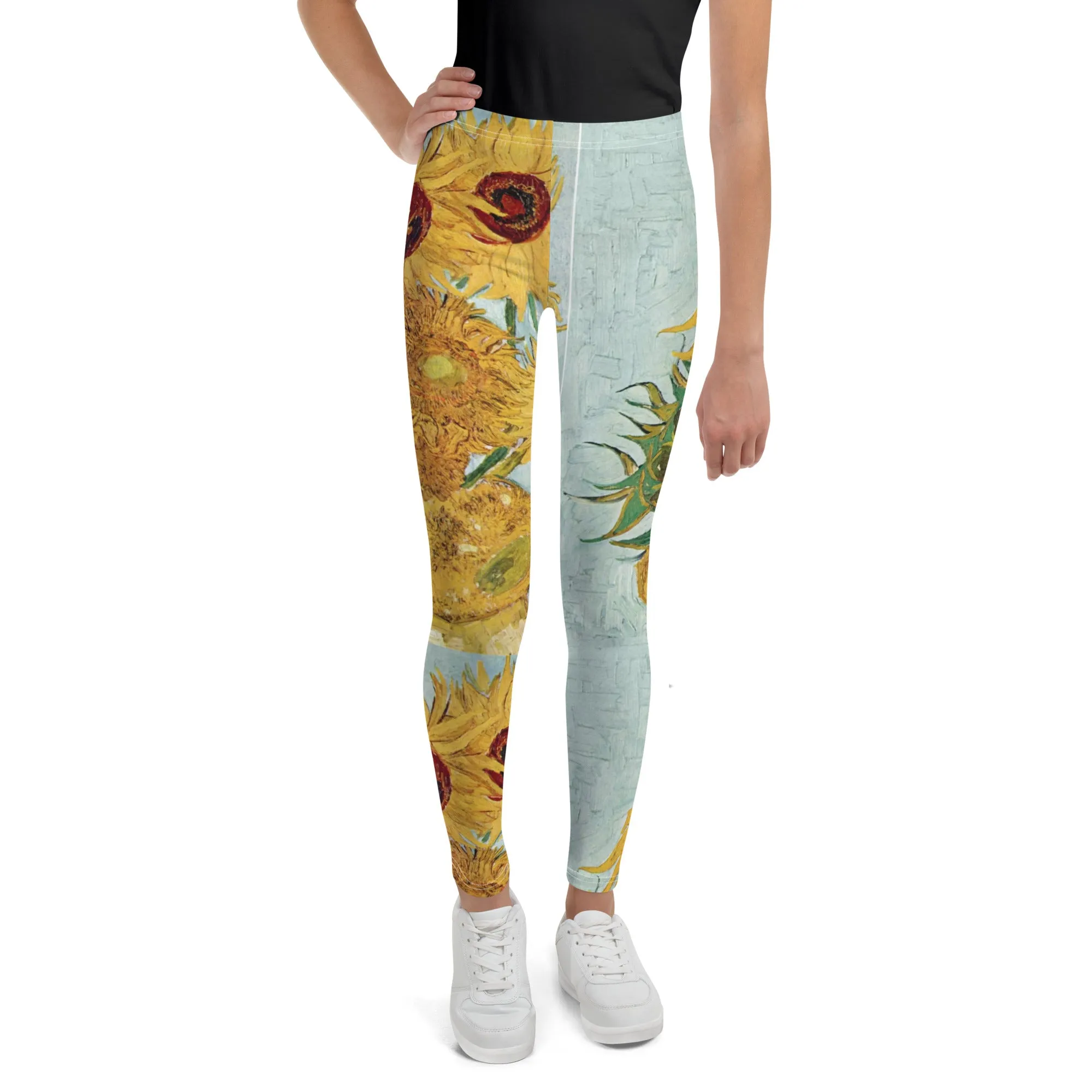 Van Gogh Inspired Sunflowers Teen Leggings