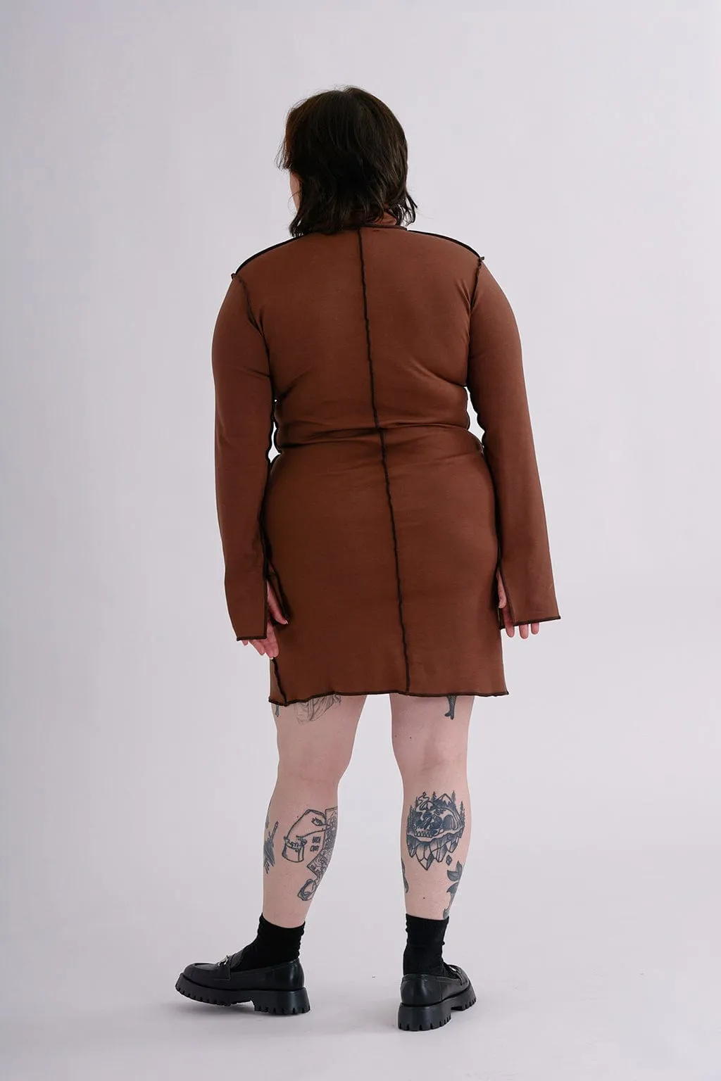 Victoria Dress Chocolate Brown