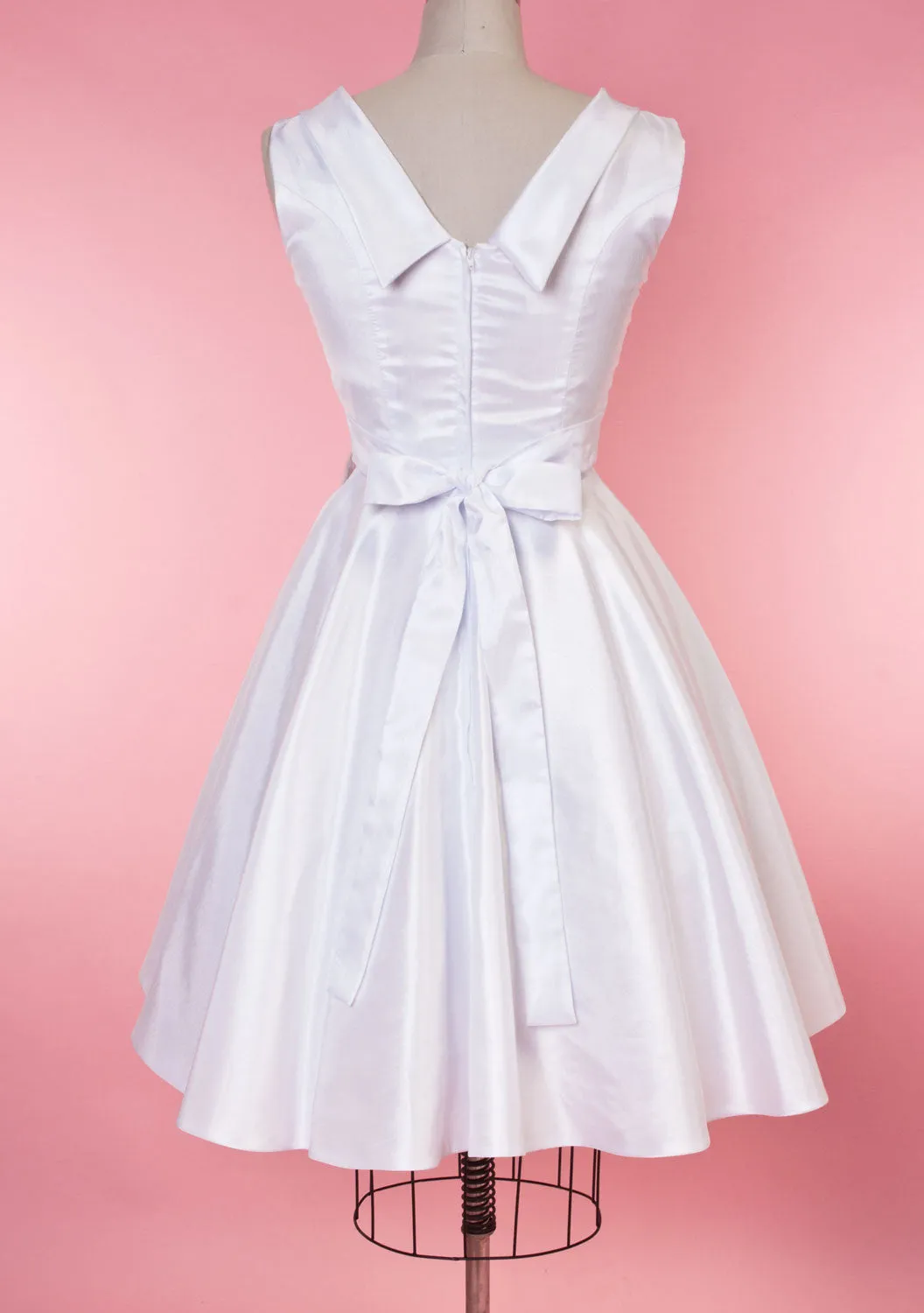 Weddings - Suzette Dress - Shantung White