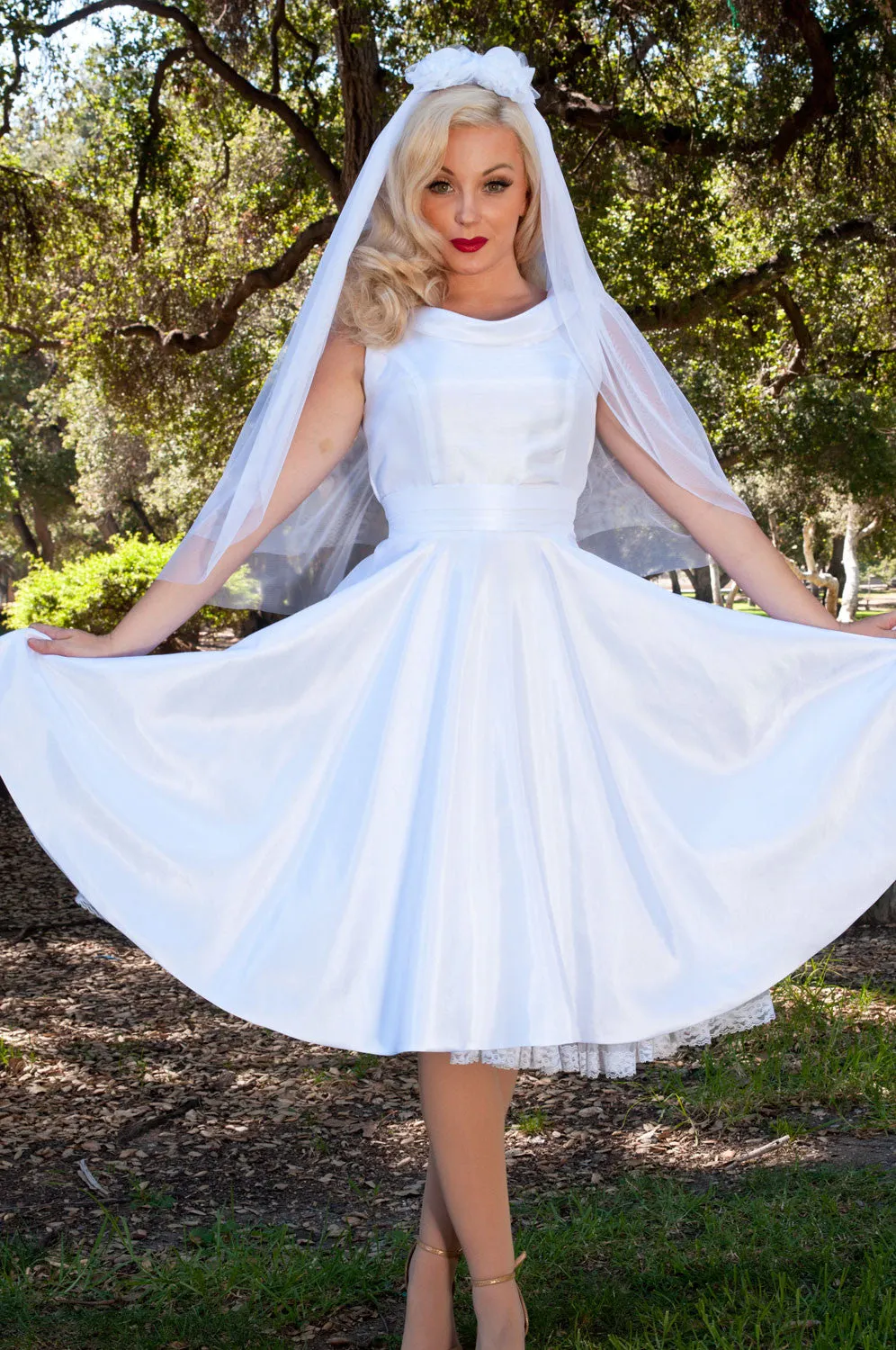 Weddings - Suzette Dress - Shantung White